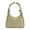 Green, variant on Women's Ruffled Bow Tote Bag, Spacious Soft Shoulder Tote Bag with Zip Closure, Large Capacity Casual Handbag for Daily Use