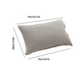 thumbnail image 3 of Holloyiver Linen Pillowcases, 20"x29" Linen Pillow Cases Coconut Buttons Closure Flax Pillowshams Natural Linen Colour, Standard Queen Size, Farmhouse Cushion Case for Couch Sofa Bed Decor, 3 of 6