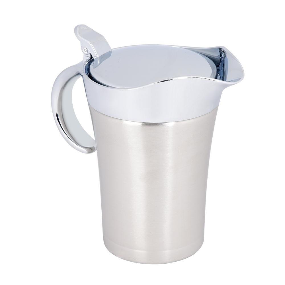 LYUMO 304 Stainless Steel Thermal Insulated Double Wall Sauce Gravy Boat Pot Serving Jug , Gravy