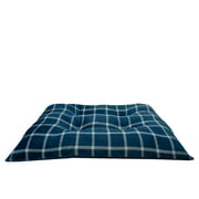 Angle View: Vibrant Line 27" x 36" Pillow Pet Bed - Blue Plaid