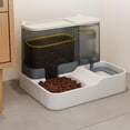 thumbnail image 2 of Comedero para mascotas: cuenco de comida para perros y gatos con gravedad autodispensable, 1 dispensador de comida y agua por gravedad, comedero de viaje de gran capacidad para mascotas para, 2 of 3