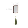 thumbnail image 2 of MasteelfCA Exquisite Makeup Mirror with Tassel Creative Cosmetic Tool Wooden Travel Mirror, 2 of 7