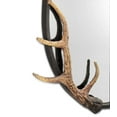thumbnail image 3 of SPI Home Bronze Finish Cast Iron Antler Oval Mirror 26 X 21.5, 3 of 3