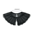 thumbnail image 3 of Lace Floral Collar Elegant Sweet Girls Blouse Collar Detachable for Lady Delicate Embroidery Collar Floral Pattern, 3 of 9