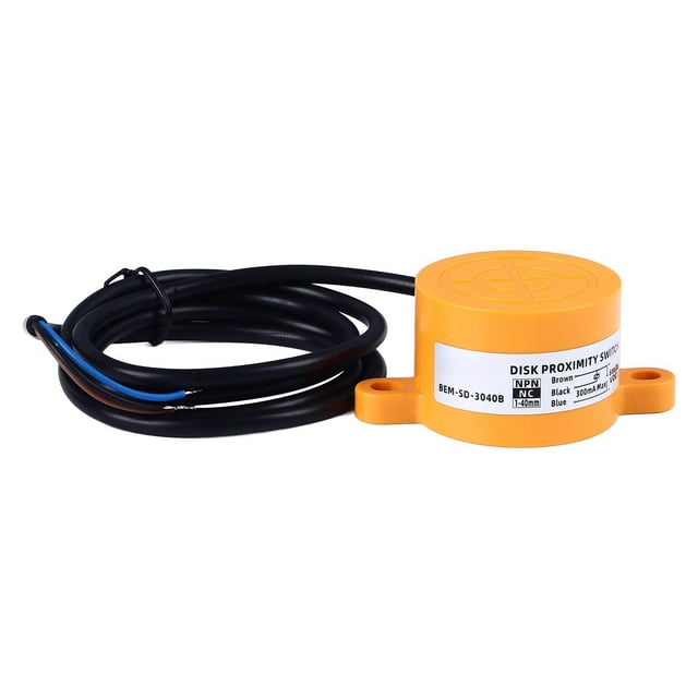 Interruptor de proximidad inductivo de alta precisión, respuesta rápida, NPN, CC, 3 cables, NC, 6-36 V CC