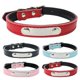 thumbnail image 2 of Collar de cuero para mascotas con letras láser, collar antipérdida para perros y gatos, collar de cuero en contraste para gatos, 2 of 6