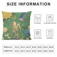 thumbnail image 5 of Green Throw Pillow Covers  Grandmillennial Yellow Floral Butterfly Bird Chinoiserie Vintage Outdoor Spring Decorations Decorative Throw Pillows Cases  for Room Couch Decor, 5 of 5