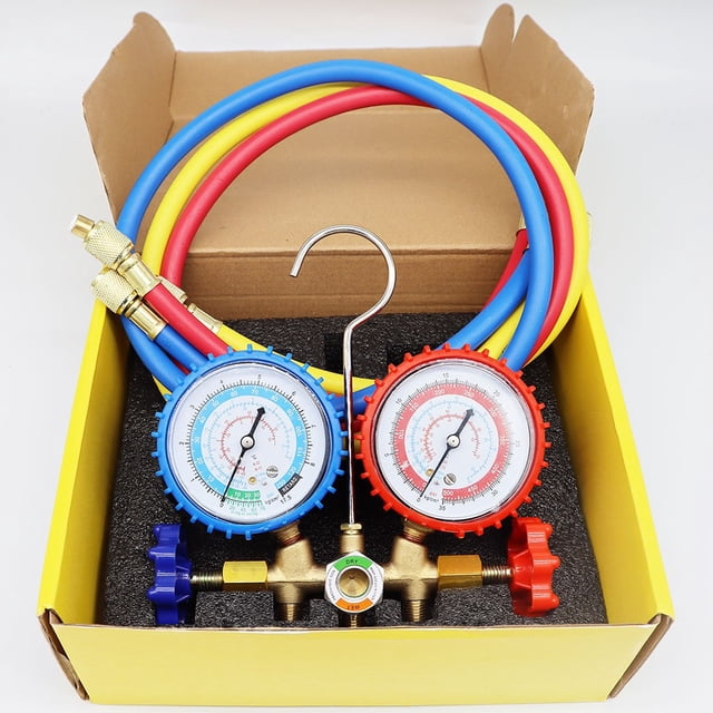 Car Air Conditioning Fluorine Gauge Tool for R134 R12 R22 R404 Maintenance