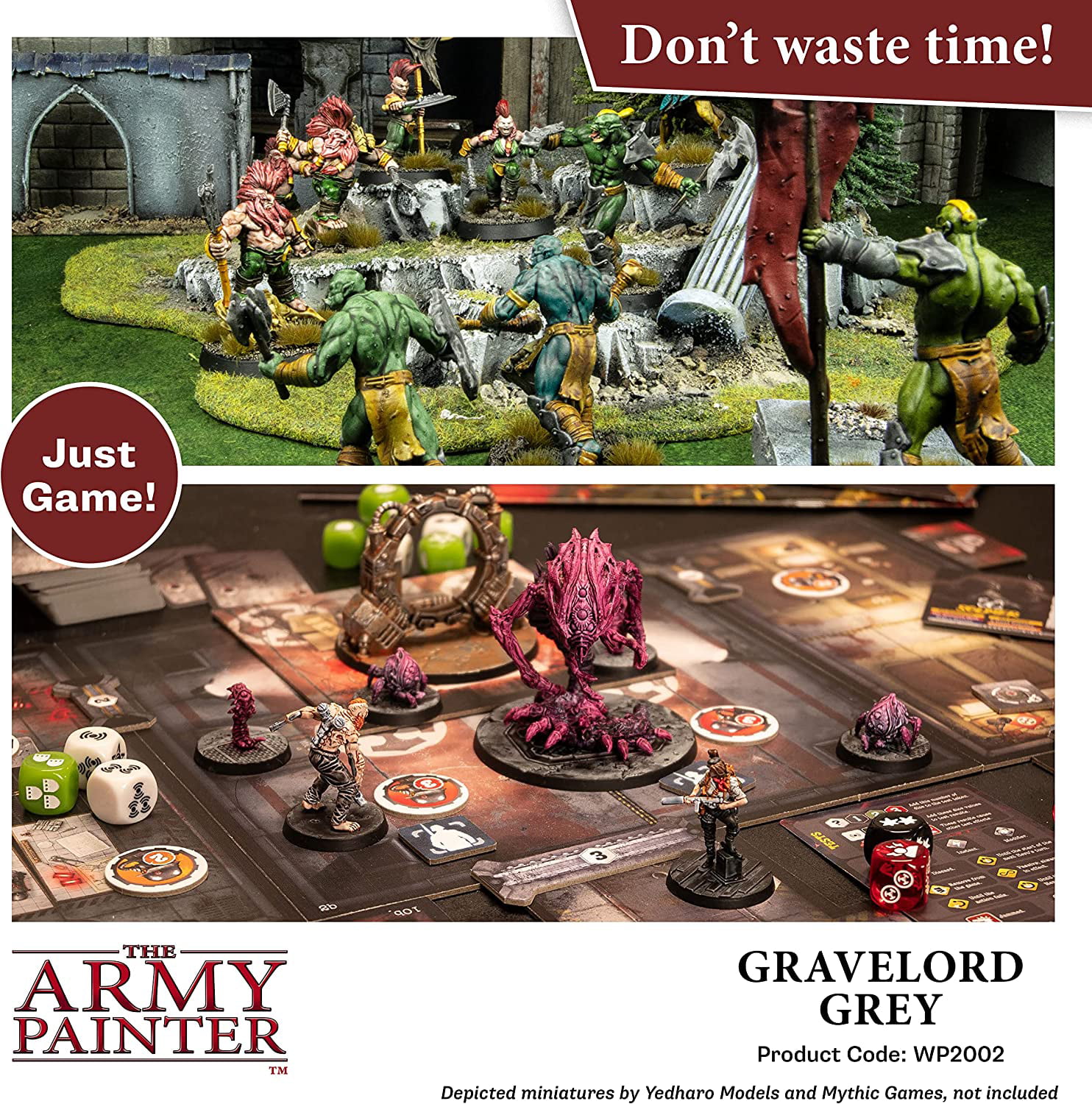The Army Painter Uniform Grey Warpaint - Acrylic Non-Toxic Heavily  Pigmented Water Based Paint for Tabletop Roleplaying, Boardgames, and  Wargames