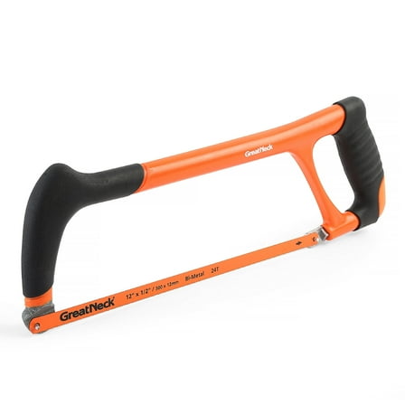 GreatNeck High Tension Professional Fiberglass Frame Hacksaw, 24 TPI, 12 inch