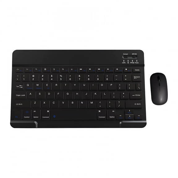 GJX Bluetooth Keyboard & Mouse Portable Mini Wireless Keyboard & Mouse for Android Windows PC Tablet