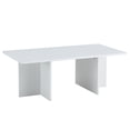thumbnail image 3 of Aukfa Coffee Table, Modern Stable Support Rectangular Center Table for Living Room, 45Inch, White, 3 of 8