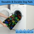 thumbnail image 5 of Decorative Washable Mat for Pet Accidents, Reusable Pad with Excellent Absorption and Grip (Plant patterns, 35"x41"), 5 of 8