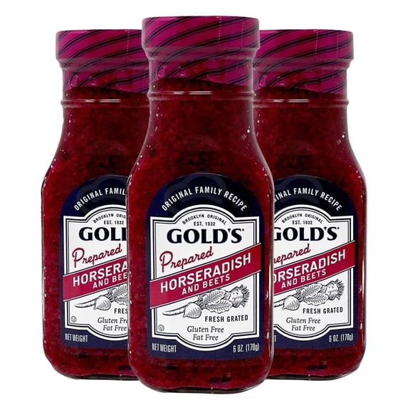 Kosher Gold's Red Horseradish 6 oz, Pack of 3
