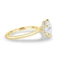 thumbnail image 4 of ESTE ORIGIN 2.50Ct Round Cut Lab-Grown Diamond Solitaire Engagement Ring – 6 Claw Hidden Halo in 18K Yellow Gold for Women, 4 of 7