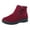 Red, variant on LEEy-world Women Shoes Boots for Women Shoes Women's Toe Round Velvet Winter Boots Plus Thick Boots Warm Cotton Outdoor Wide Snow Boots for Women Wide Width (Black, 8)