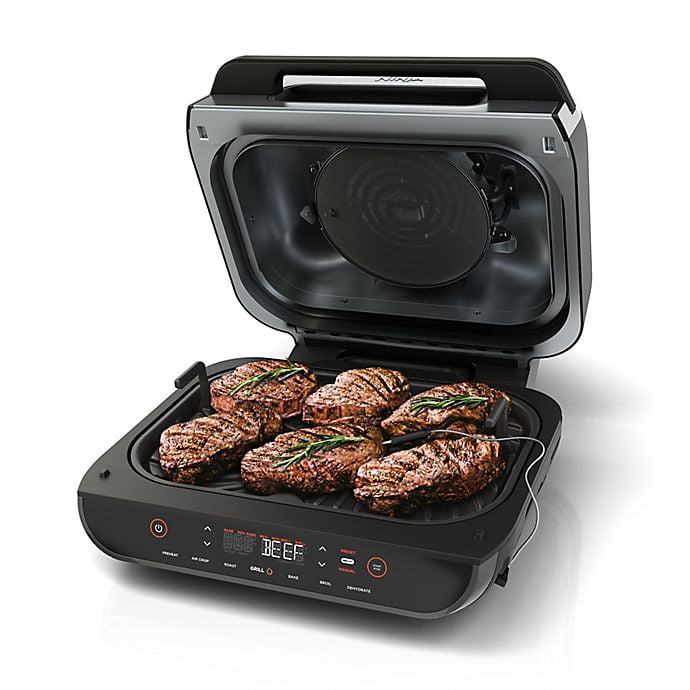 Ninja Foodi Smart XL 6 in 1 Indoor Grill with 4 qt Air Fryer Roast Bake Broil Dehydrate Walmart