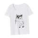 thumbnail image 5 of Camiseta de mujer Ropa de verano Ropa de calle Camiseta de cuello redondo para ir de compras Trabajo Playa SG, 5 of 7