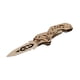 thumbnail image 1 of Cuchillo plegable de madera Karambit con forma de mariposa, modelo premium de madera de tilo, rompecabezas, diseño liso, espigas y mortaja, estructura lógica, kit de ensamblaje DIY., 1 of 5
