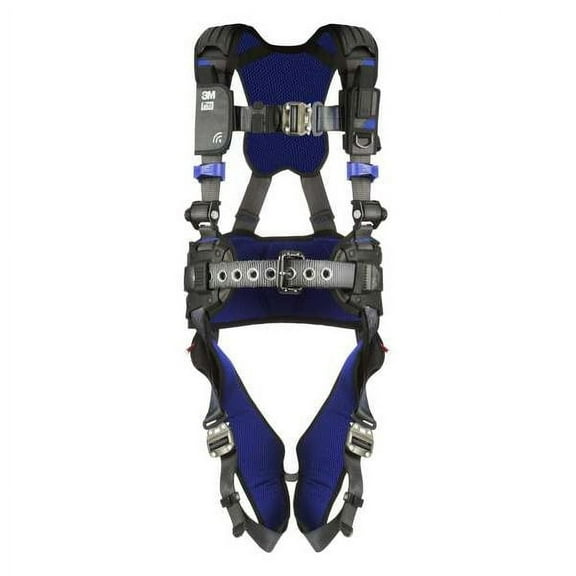 3m Dbi-Sala Harness,XL,Gray,Quick-Connect,Polyester 1403073