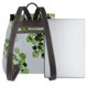 thumbnail image 3 of Fotbe Watercolor Green Leaves Mochila Bolso con Estampado para Mujer, Mochila Antirrobo de Nylon Impermeable, Bolsa Ligera de Hombro, 3 of 4