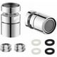 thumbnail image 1 of Dinheiro Pack de 2 aireadores de grifo de cocina giratorios de 360°, boquilla de ahorro de agua para baño, aireador de grifo para grifos con rosca externa M22 o rosca interna M24, 1 of 5