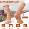 thumbnail image 5 of NANAhuang Merino Wool Socks for Women 5 Pairs Warm Winter Hiking Thick Thermal Cozy Boot Work Soft Ladies Crew Socks, 5 of 6