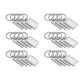 thumbnail image 1 of 24 piezas Sublimat llavero en blanco Rect Metal Transfer llavero en blanco llaveros para Diy, 1 of 5