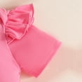 thumbnail image 5 of Baby Girl Summer Clothes Suspender Skirt Short Sleeve Newborn Ruffled Romper Dress Spring Outfits Infant Girls Gifts,Hot Pink, 5 of 6
