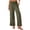 AL12_Green, variant on Womens Cotton Linen Wide Leg Pants for Summer Casual Palazzo Trousers Lightweight Lace Lounge Pants with Pockets Light Brown L