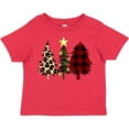 thumbnail image 3 of Inktastic Three Christmas Trees in Plaid and Leopard Print Boys or Girls Toddler T-Shirt, 3 of 5
