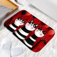 thumbnail image 6 of 1pc Three Cats with Balloons Absorbent Non-Slip Bathroom Thickened Flannel Rug Decor,Soft,Quick Drying,Suitable For Indoor/outdoor Use,Bathrooms,Bedrooms,Kitchens,Terrace,Laundry Rooms,16"x24", 6 of 9
