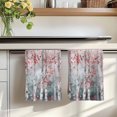 thumbnail image 7 of Pink Teal Forest Kitchen Towels Set of 1, Modern Oil Painting Art Absorbent Dish Towels for Kitchen, Microfiber Hand Towel, Quick Drying Tea Towel for Cleaning Decorative Dishcloths, 7 of 7