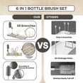 thumbnail image 3 of Kit de limpieza de botellas Mombasics 6 en 1 con cepillos de silicona, 3 of 6