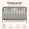 thumbnail image 5 of Dream On Me Synergy Wave 5-in-1 Convertible Crib, Seagrass, 5 of 10