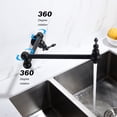 thumbnail image 3 of Cfowner Wall Mount Kitchen Faucet with Double Joint Swing Arm, Pot Filler Folding Faucet for Bar Home Living Room, 3 of 7