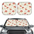thumbnail image 2 of Gukieu Cartoon Flat Mushrooms Print Car Windshield Sun Visor, Foldable Anti-UV Car Sun Visor Suitable for Vans, Trucks Car Accessories-Medium, 2 of 6