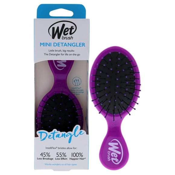 Mini Brosse Démêlante - Violet par Wet Brush pour Unisexe - 1 Pc Brosse à Cheveux