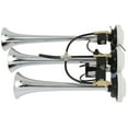 thumbnail image 3 of AUTOMUTO Air Horn, Super Loud Triple Trumpet Electric Musical Truck Train Car Horn with 8 Tunes for Any 12V Vehicles, 3 of 5