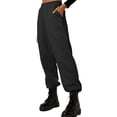 thumbnail image 4 of Qiylii Women Young Girl Sports Style Beam Feet Pant Casual Sweatpants, 4 of 6