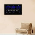thumbnail image 3 of Reloj de pared digital moderno y elegante con función de alarma y temperatura azul, 3 of 6