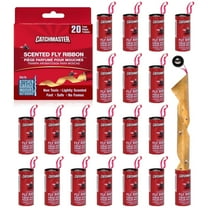 Catchmaster Fly Ribbon 20 Pack, Bug & Fly Traps for Indoors, Outdoors and Home