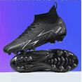 thumbnail image 3 of OnyxTrek Men's High Top Soccer Shoes FG Long Spikes Adult Football Shoes Lightweight Professional Athletic Training, 3 of 6