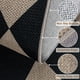 thumbnail image 2 of Alfombra Runner Rugalia Easy Yute a cuadros, 2,6 x 8 cm, negra, moderna, 2 of 7