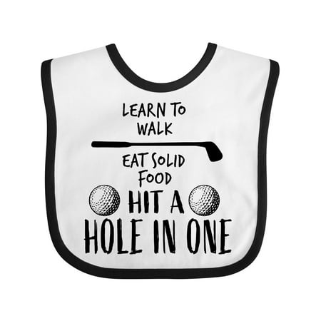 

Inktastic Golf To-Do List- Future Golfer Gift Baby Boy or Baby Girl Bib