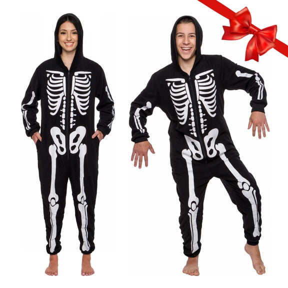 Slim Fit Adult Onesie - Animal Halloween Costume - Plush Fruit One Piece Cosplay Suit for Women and Men by FUNZIEZ!