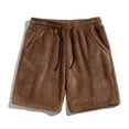 thumbnail image 2 of Trendy Men's Casual Shorts High Street Fashion Pleated Straight Design Leather for Comfortable Outdoor Wear, 2 of 7