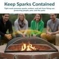 thumbnail image 2 of Sunnydaze 31" Square Steel Mesh Fire Pit Spark Screen, 2 of 10