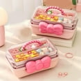 thumbnail image 4 of 3 Tiers Desktop Storage Box, Large Capacity Tool Box Hair Accessories Organizer Box, Multi Grids Desk Organization Container, Multipurpose Art Craft Organizer for Kids, 4 of 7