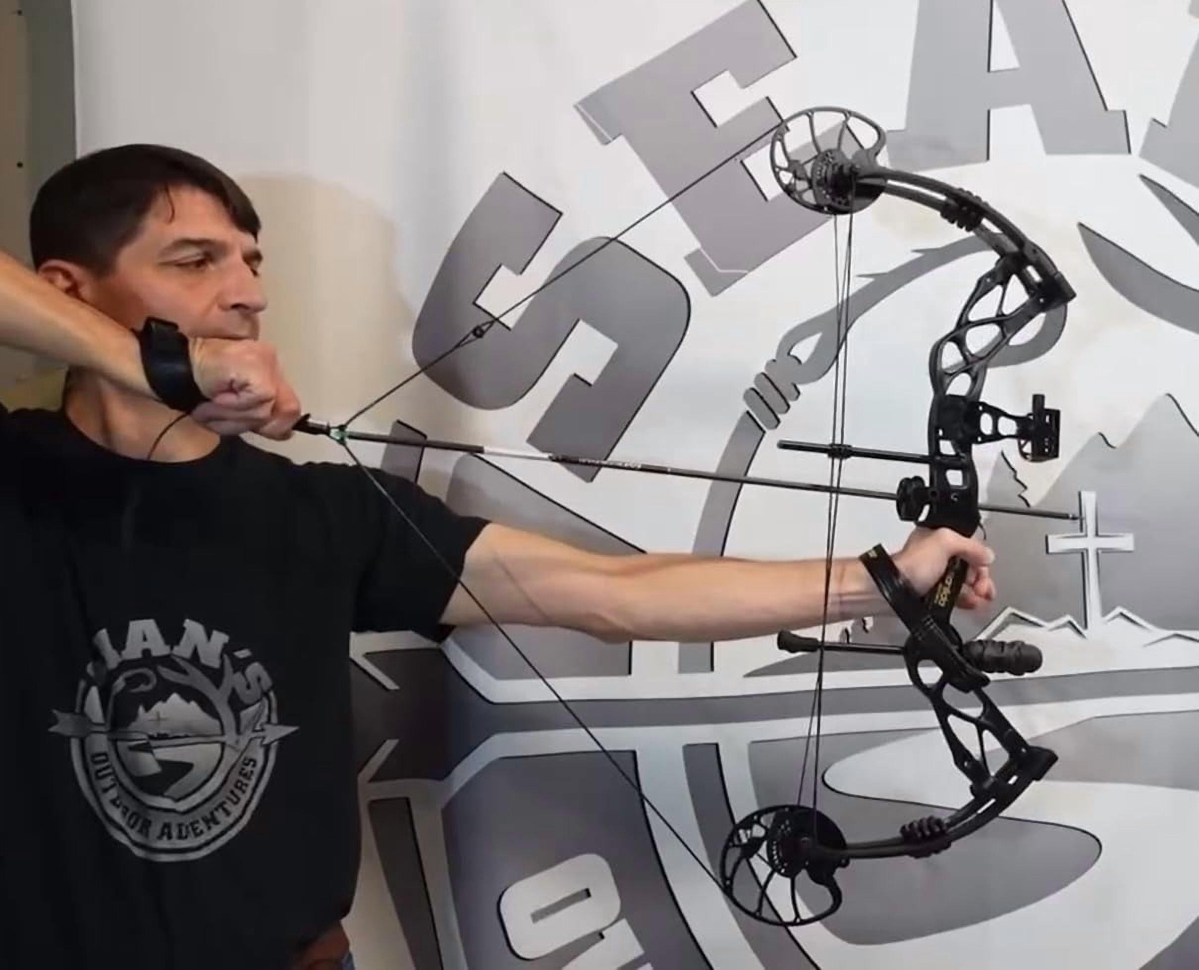 Sanlida Dragon X9 Ready to Hunt Compound Bow Package for Adults, Archery Compound Bow and Arrow Set, 0-70 Lbs Draw Weight, No Bow Press Needed, Limited Life-time Warranty (Black)